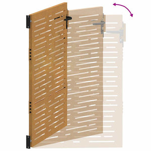 vidaXL Garden Gate 100x150 cm Corten Steel Square Design