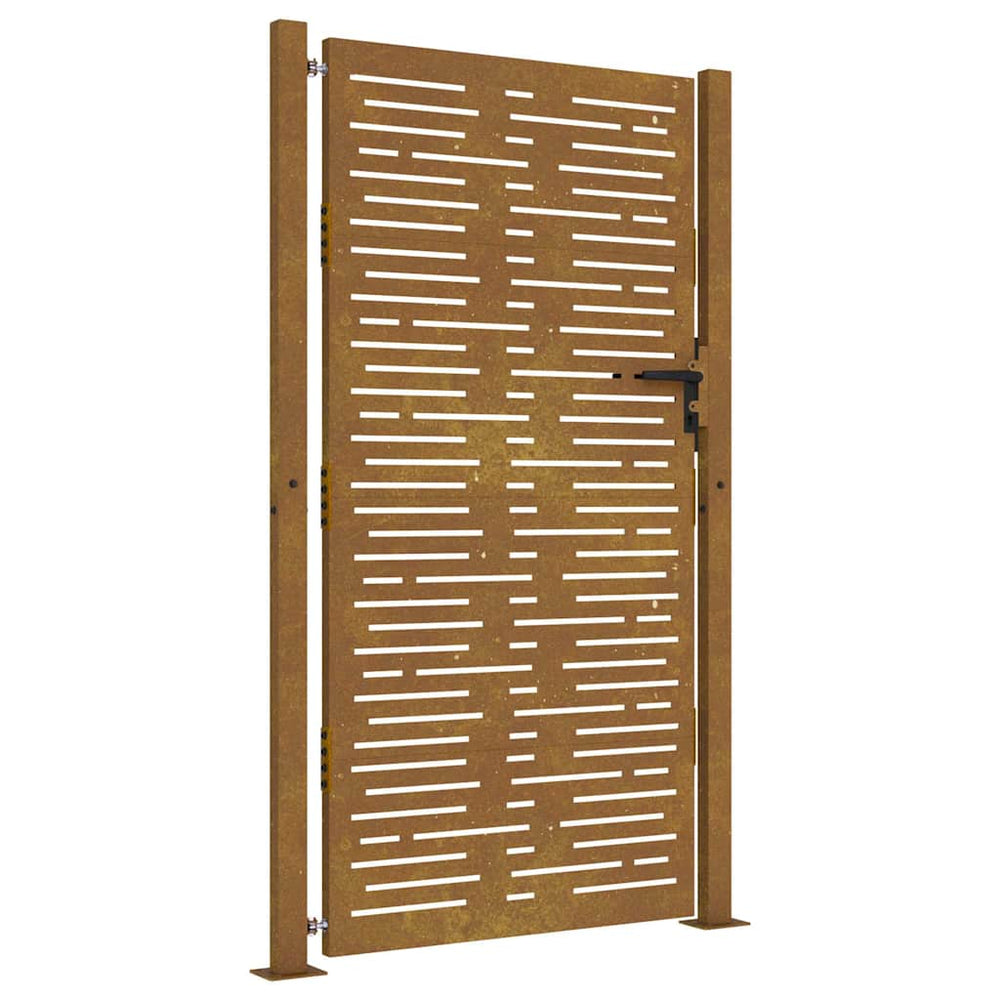 vidaXL Garden Gate 100x175 cm Corten Steel Square Design