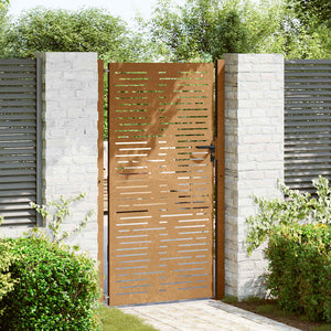 vidaXL Garden Gate 100x175 cm Corten Steel Square Design