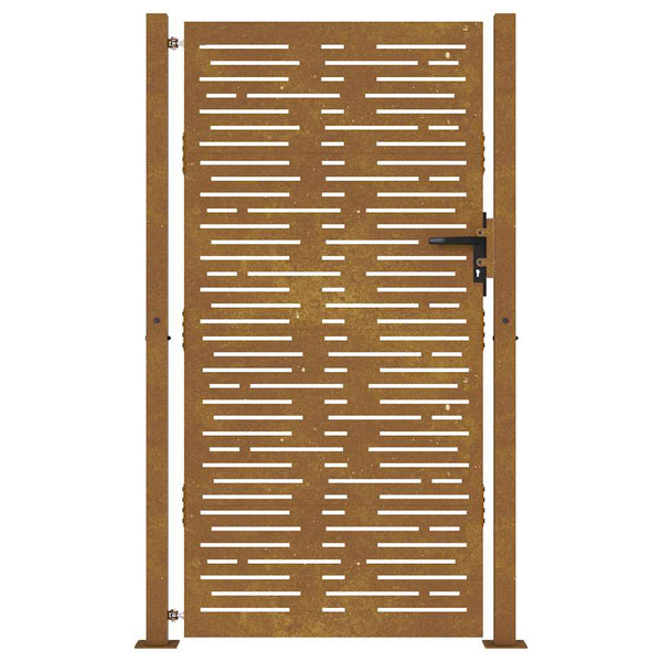vidaXL Garden Gate 100x175 cm Corten Steel Square Design