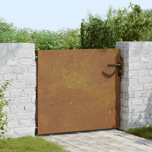 vidaXL Garden Gate 85x75 cm Corten Steel