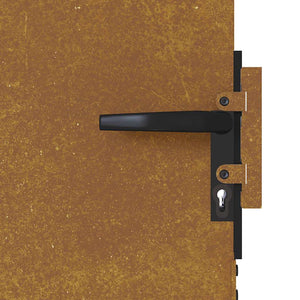 vidaXL Garden Gate 85x75 cm Corten Steel