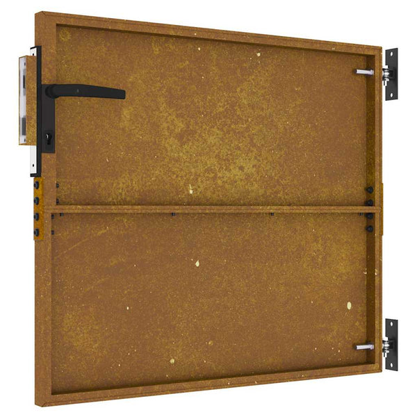 vidaXL Garden Gate 85x125 cm Corten Steel