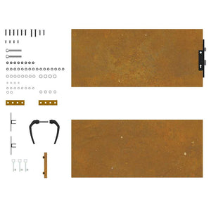 vidaXL Garden Gate 85x125 cm Corten Steel