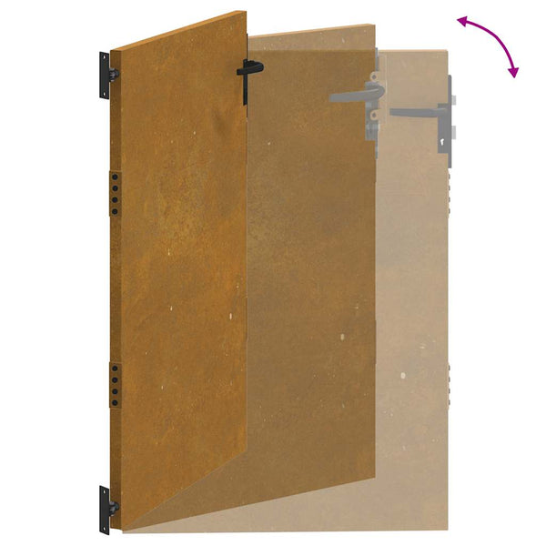 vidaXL Garden Gate 85x125 cm Corten Steel