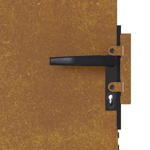 vidaXL Garden Gate 85x200 cm Corten Steel