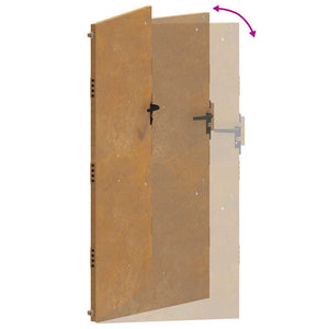 vidaXL Garden Gate 100x200 cm Corten Steel