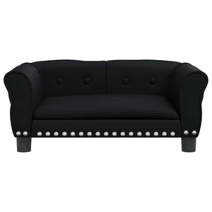 vidaXL Dog Bed Black 70x45x30 cm Faux Leather
