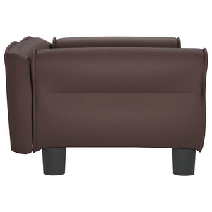 vidaXL Dog Bed Brown 70x45x30 cm Faux Leather