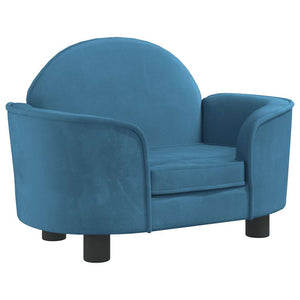 vidaXL Dog Bed Blue 66x40x45 cm Velvet