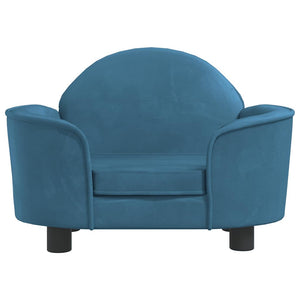 vidaXL Dog Bed Blue 66x40x45 cm Velvet