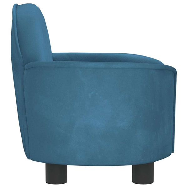 vidaXL Dog Bed Blue 66x40x45 cm Velvet