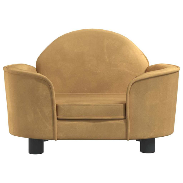 vidaXL Dog Bed Brown 66x40x45 cm Velvet