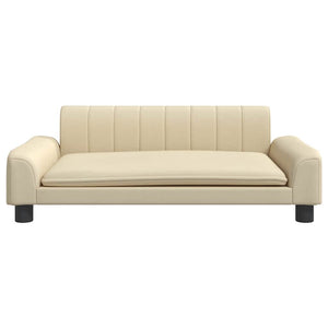 vidaXL Dog Bed Cream 90x53x30 cm Fabric