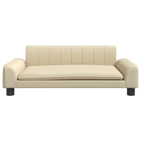 vidaXL Dog Bed Cream 90x53x30 cm Fabric