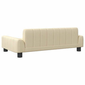 vidaXL Dog Bed Cream 90x53x30 cm Fabric