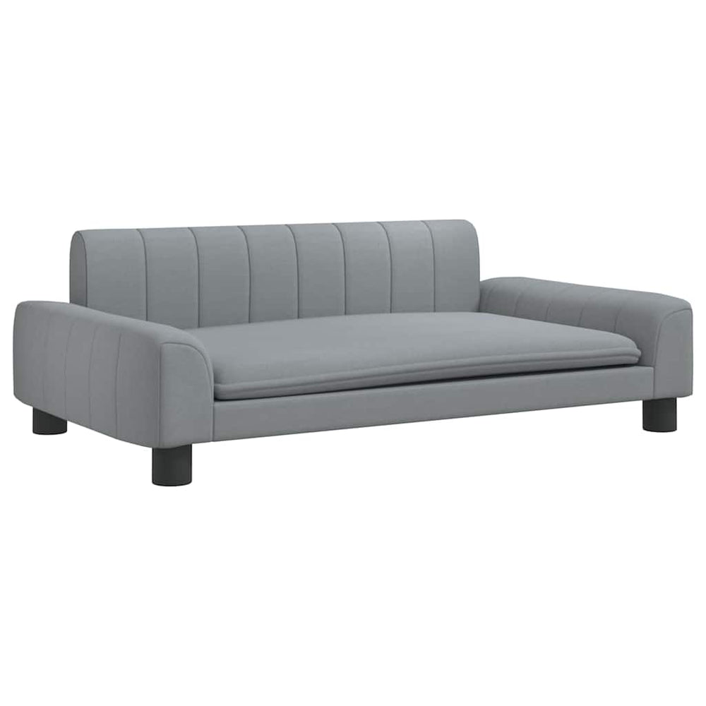 vidaXL Dog Bed Light Grey 90x53x30 cm Fabric