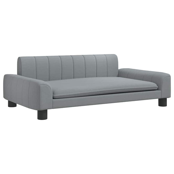 vidaXL Dog Bed Light Grey 90x53x30 cm Fabric