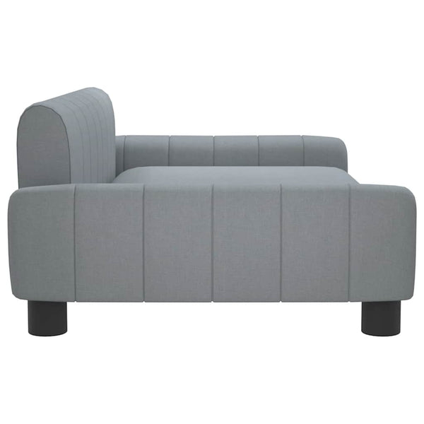 vidaXL Dog Bed Light Grey 90x53x30 cm Fabric