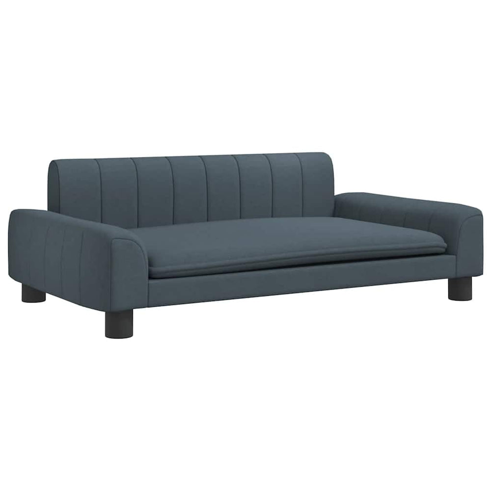 vidaXL Dog Bed Dark Grey 90x53x30 cm Fabric