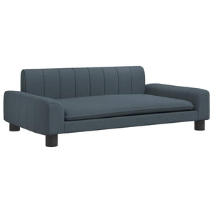 vidaXL Dog Bed Dark Grey 90x53x30 cm Fabric