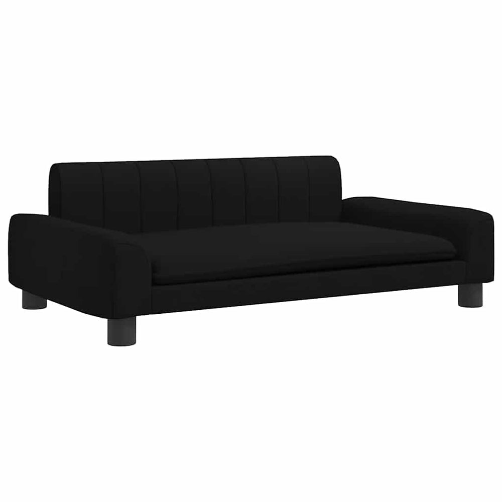 vidaXL Dog Bed Black 90x53x30 cm Fabric