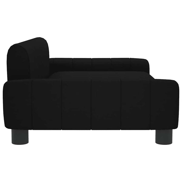 vidaXL Dog Bed Black 90x53x30 cm Fabric