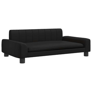 vidaXL Dog Bed Black 90x53x30 cm Faux Leather