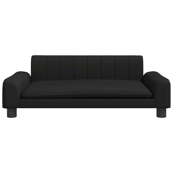 vidaXL Dog Bed Black 90x53x30 cm Faux Leather