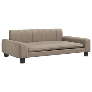 vidaXL Dog Bed Cappuccino Brown 90x53x30 cm Faux Leather