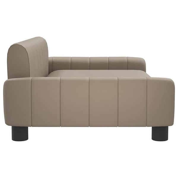 vidaXL Dog Bed Cappuccino Brown 90x53x30 cm Faux Leather