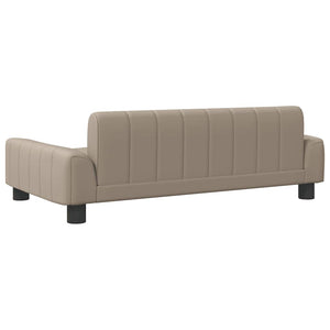 vidaXL Dog Bed Cappuccino Brown 90x53x30 cm Faux Leather