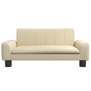 vidaXL Dog Bed Cream 70x45x30 cm Fabric