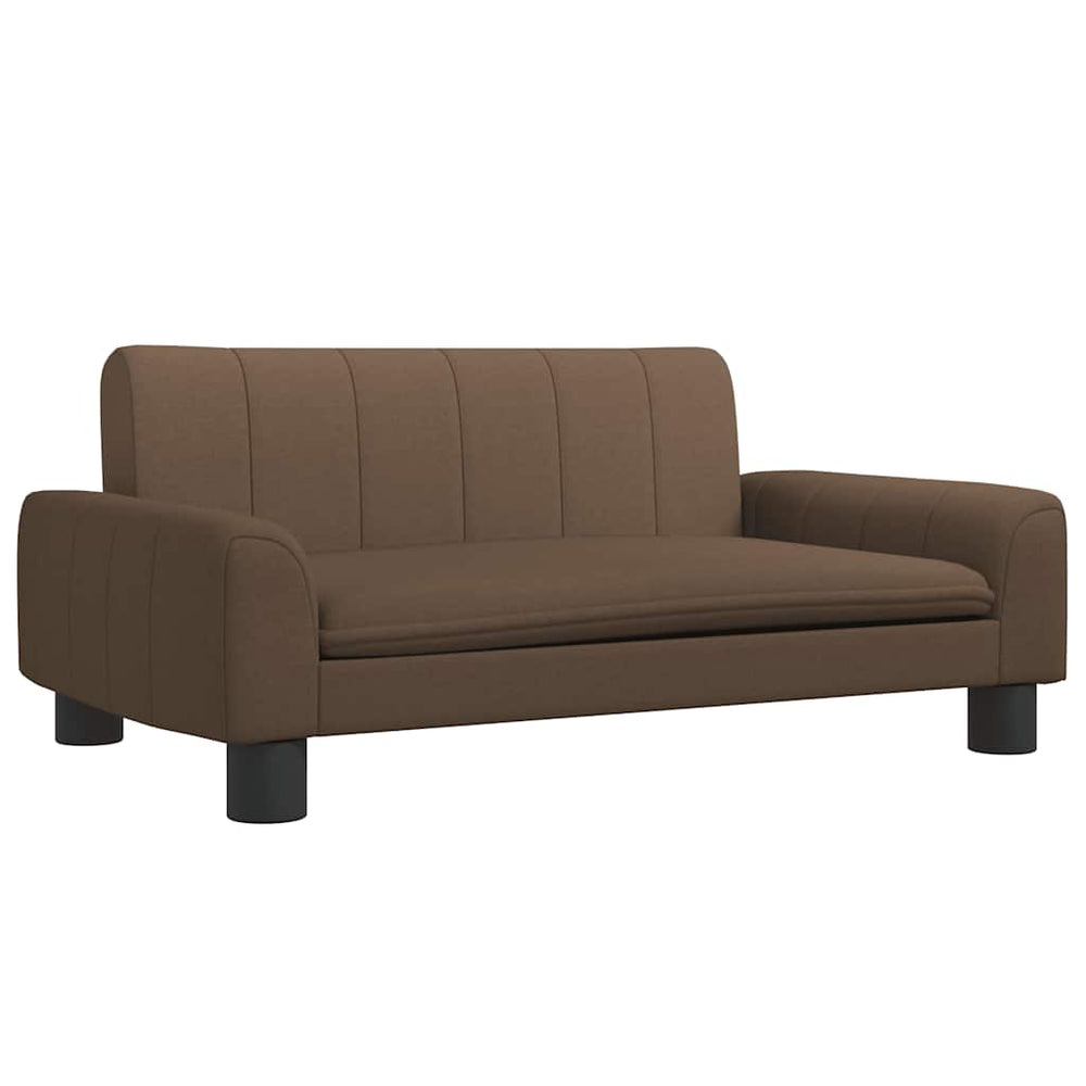 vidaXL Dog Bed Brown 70x45x30 cm Fabric