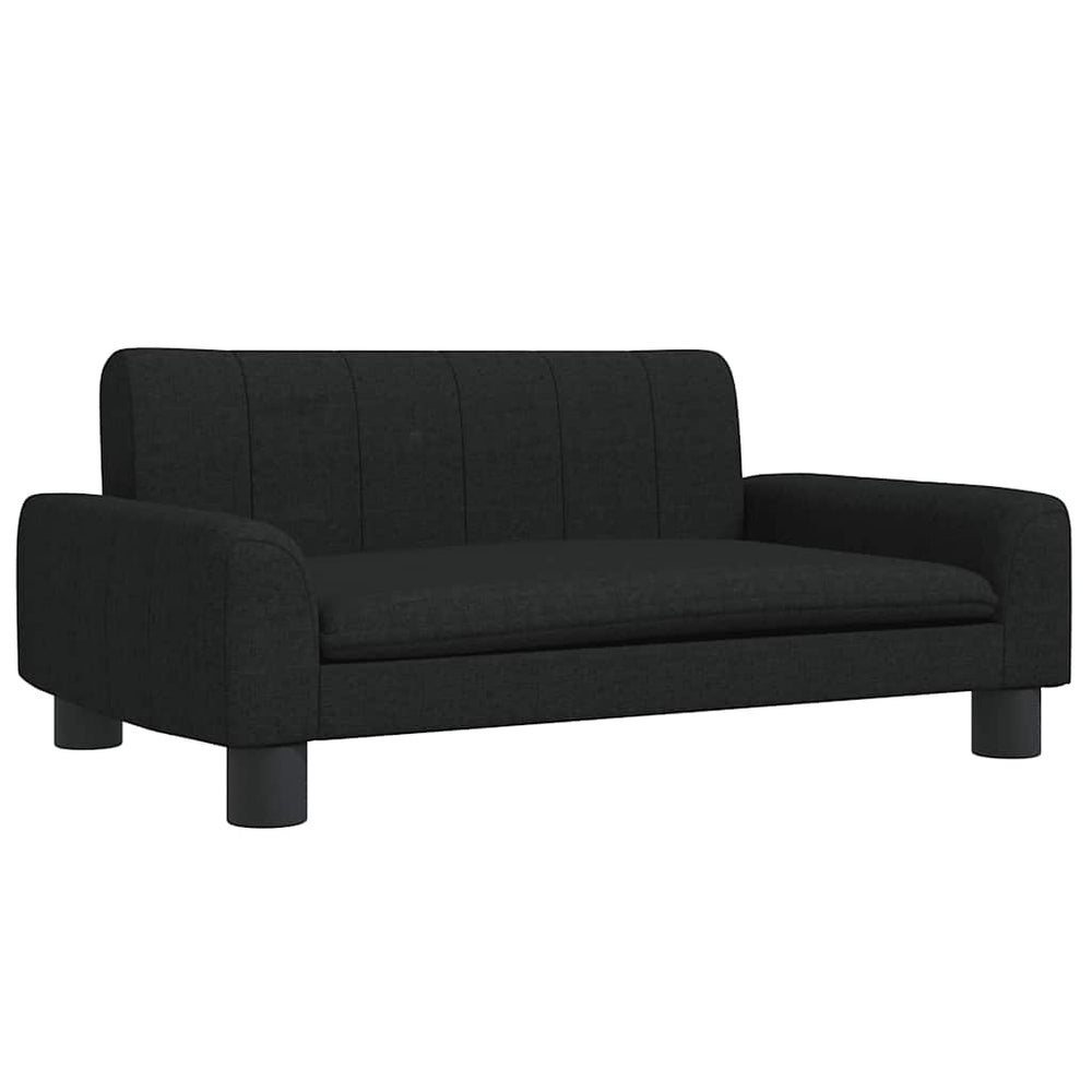 vidaXL Dog Bed Black 70x45x30 cm Fabric