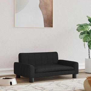 vidaXL Dog Bed Black 70x45x30 cm Fabric