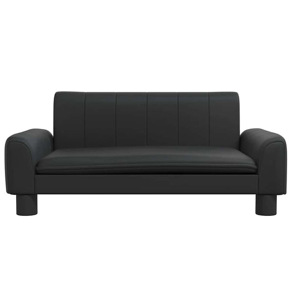 vidaXL Dog Bed Black 70x45x30 cm Faux Leather