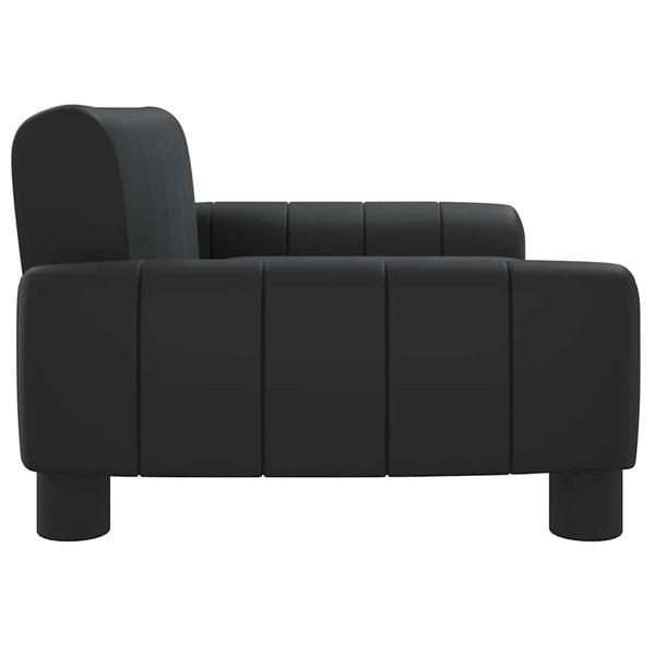 vidaXL Dog Bed Black 70x45x30 cm Faux Leather