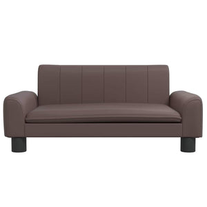 vidaXL Dog Bed Brown 70x45x30 cm Faux Leather
