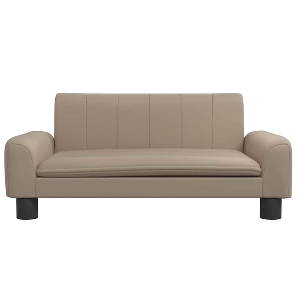 vidaXL Dog Bed Cappuccino Brown 70x45x30 cm Faux Leather