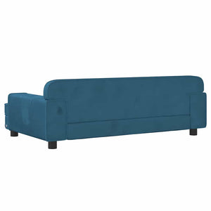 vidaXL Dog Bed Blue 90x53x30 cm Velvet
