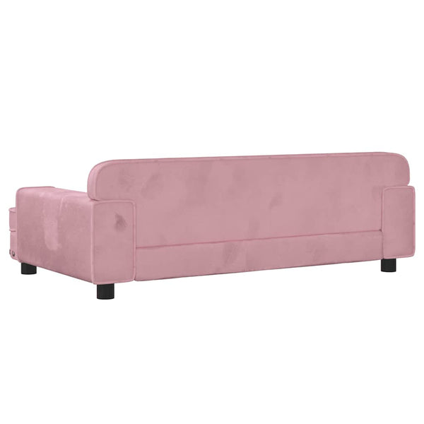 vidaXL Dog Bed Pink 90x53x30 cm Velvet