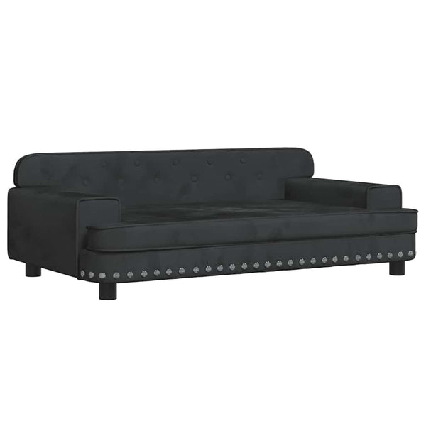 vidaXL Dog Bed Black 90x53x30 cm Velvet