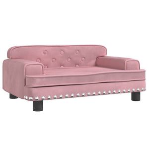 vidaXL Dog Bed Pink 70x45x30 cm Velvet