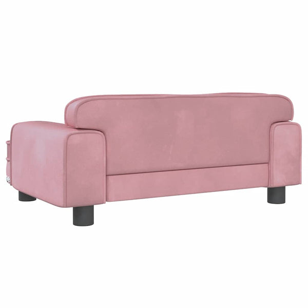 vidaXL Dog Bed Pink 70x45x30 cm Velvet