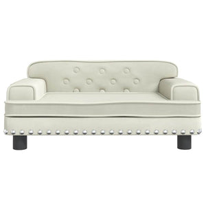 vidaXL Dog Bed Cream 70x45x30 cm Velvet
