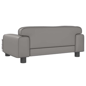 vidaXL Dog Bed Grey 70x45x30 cm Artificial Leather
