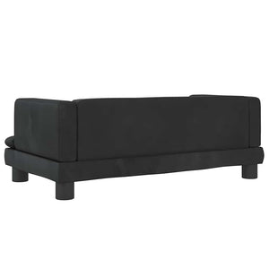 vidaXL Dog Bed Black 80x45x30 cm Velvet