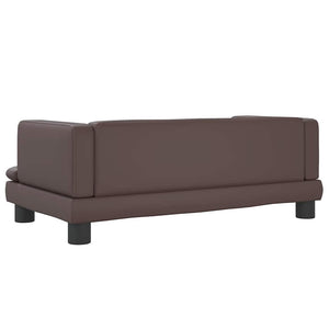 vidaXL Dog Bed Brown 80x45x30 cm Artificial Leather