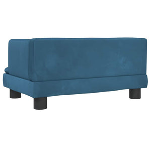 vidaXL Dog Bed Blue 60x40x30 cm Velvet